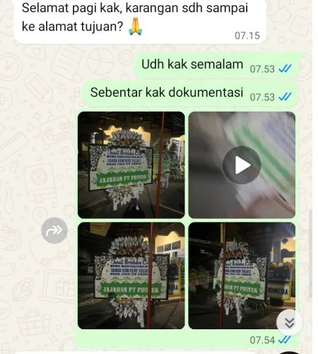 Pengiriman Papan Bunga Selamat Pondok Bambu