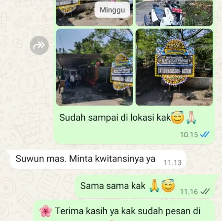 Pengiriman Papan Bunga Duka Pondok Bambu