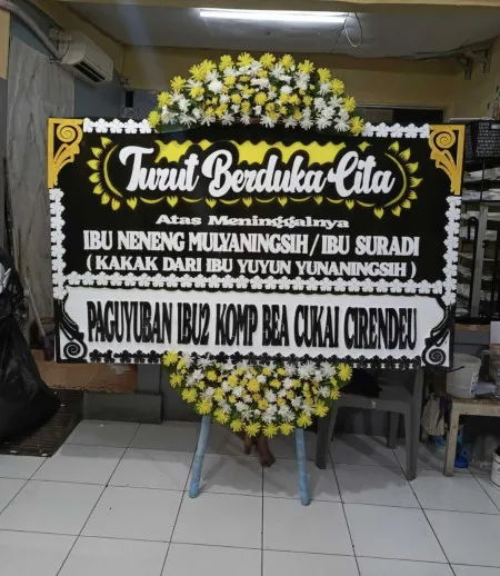 Papan Bunga Duka Pondok Bambu